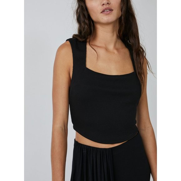 EUC Free People Daphne Set Black Size L - Picture 7 of 8